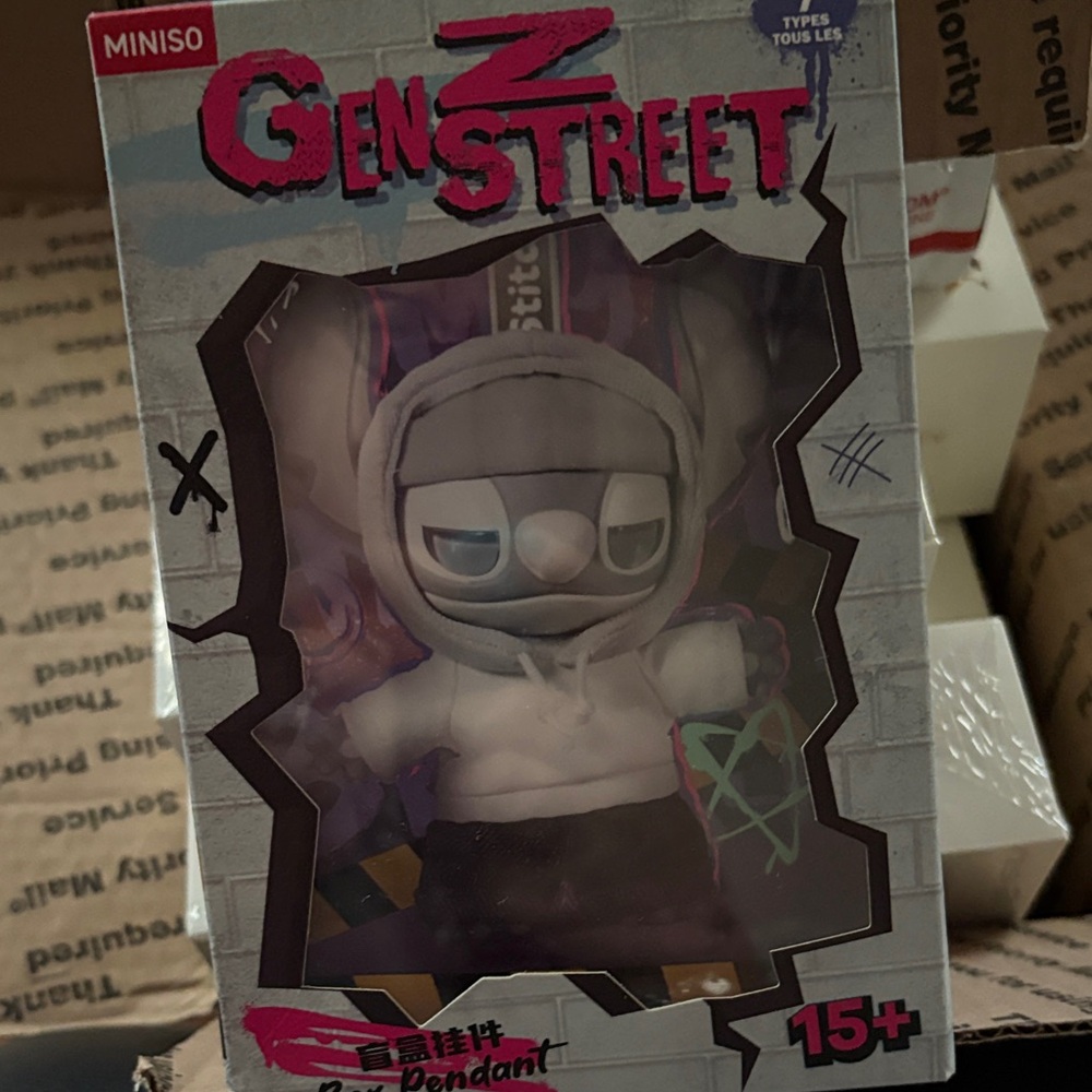 MINISO Gen Z Street Stuffed Animal - Gray